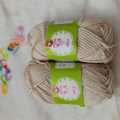 25g Soft N.A Brand Knitting Yarn Anti-Pilling High Quality Knitting 4ply Cotton Yarn For Crochet Scarf Sweater Hat Doll Craft (2 pieces).