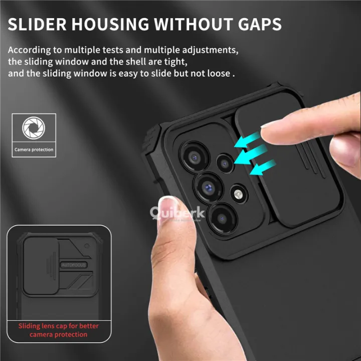 Quiberk%20for%20Samsung%20Galaxy%20A52/a52s%205G%20vocabulary%20case%20slide%20camera%20cover%20leg%20hard%20shockproof%20armor%20back%20casing%20-%20Image%204