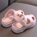 Solid Color Baby Sandals Summer Non -slip Rubber Hole Shoes Non -slip Soft Floor Slippers Boys Girls Beach Sandals. 