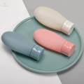 3Pcs Portable Travel Bottles Set Squeezable Toiletries Containers for Lotion. 