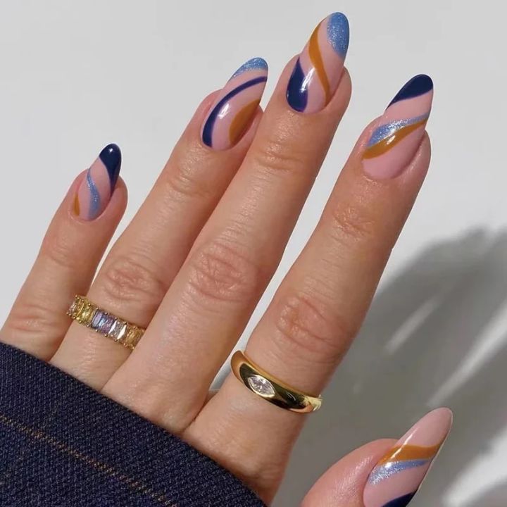 24Pcs/Set%20Khaki%20Gradient%20Wearable%20Nails%20Long%20Ballet%20Glossy%20Press%20on%20Acrylic%20Nails%20Artificial%20Full%20Coverage%20Stick%20on%20Nails%20-%20Image%206