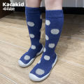 Spring Indoor Soft Sole Walking Non slip for Girls, Outdoor Casual Children's Shoes, Mid length Socks. 