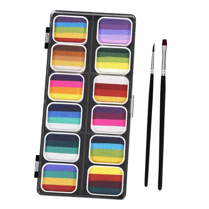 Face%20Paint%20Palette%20Makeup%20Kit%20Professional%20with%2012%20Water%20based%20Paints%20Face%20Painting%20Set%20Washable%20-%20Image%205