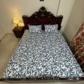 1 PCs King Size Bed Sheet with Two Pillow Cover Multicolour Bisanar Chadur. 