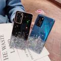 For Realme Note 50 4G Case Glitter Bling Sequins Starry Sky Transparent Soft Full Stars Moon For Realme Note 50 Back Cover.