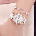 Women Watches LIGE Luxury Brand Girl Quartz Watch Casual Leather Ladies Dress Watches Women Clock. 