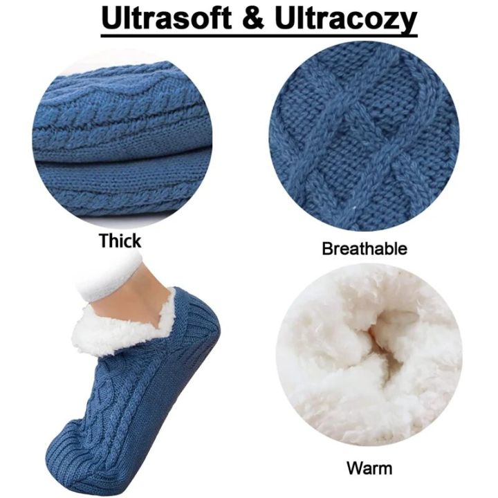 Women%20Knitted%20Slipper%20Socks%20Cozy%20Fuzzy%20Socks%20Non%20Slip%20Socks%20Winter%20Indoor%20Double%20Layer%20Bedroom%20Slipper%20Socks%20EU35-48%20US%205-11.5%20kunminghaoming%20-%20Image%203