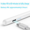Stylus Pens for Touch Screens, Universal Fine Point iPad Pencil with Magnetic Adsorption Compatible with iPhone/iPad/Samsung/Android/Tablet & Other Touch Screens (White).