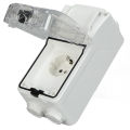 IP66 German Waterproof Outlet Weatherproof In Use Socket Toggle Switch 250V 16A.