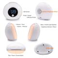 Migeet Smart Touch Light USB Color BT Speaker Night Light with LCD Clock Display Adjustable Alarm Clock Musical Sleep Lamp 5Watt White.