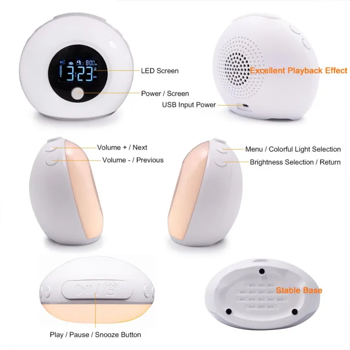 Migeet%20Smart%20Touch%20Light%20USB%20Color%20BT%20Speaker%20Night%20Light%20with%20LCD%20Clock%20Display%20Adjustable%20Alarm%20Clock%20Musical%20Sleep%20Lamp%205Watt%20White%20-%20Image%208