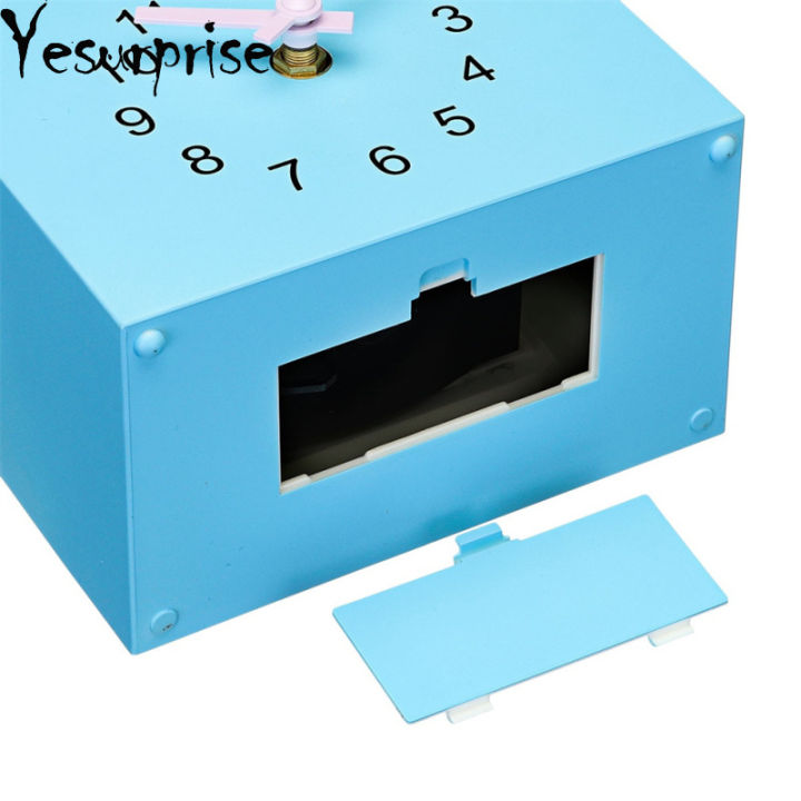 Yesurprise Modern Cuckoo Wall Clock Fashion Creative Pendulum Clocks Bird House Battery Powered Cuckoo Wall Clock For Living Room Kitchen