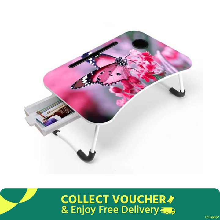 Multicolor Foldable Laptop Table - Stylish And Functional Addition To Any Space - Add Convenience To Workspace With A Multicolor Foldable Laptop Table