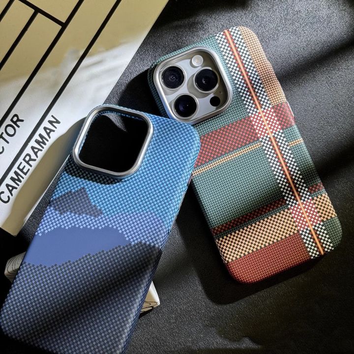Magnetic%20Kevlar%20Carbon%20Fiber%20Pattern%20For%20iPhone%2016Pro%2015%20Pro%20Maxhappy%2014%2013%2012%20Pro%20Plaid%20Personalized%20Phone%20Case%20For%2012%2013%2014%20Pro%20Max%20-%20Image%203