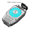 H15 Smart Phone Cooler Portable Phone Radiator Cooling Fan Radiator With Built-In Battery For Playing Games Watching Videos. 