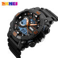 Skmei Big Dial Sport Men Watch 2 Time LED Digital Wristwatches For Mens Waterproof Chrono Count Down Male Hour montre homme 1228.