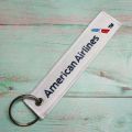 MiFaViPa 1 PC Blue Key Chain for KLM American Airlines Qatar Airplane Keychain Emirates Flight Crew Pilot Aviation Sleutelhanger.