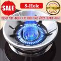 2 pcs Energy Saving Gas Stove Cover Windproof Disk Windshield Bracket Universal Round Shape ( Combo Pack ). 