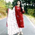 Unstitched Cotton Screen Printed Salwar Kameez For Women 3 Pice Dress. 