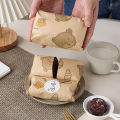 50Pcs Oil-Proof Wax Paper Food Wrapper Paper Bread Sandwich Burger Fries Wrapping Baking Tools Fast Food Bread Oilpaper Burgers-MINETTE. 