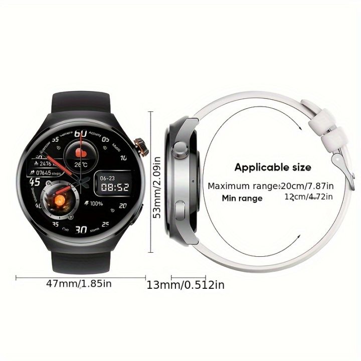 Men's%20Smart%20Watch,%20Outdoor%20Multi%20Sport%20Mode,%20AMOLED%201.43-inch,%20380MAH%20Battery%20Capacity,%20Wireless%20Call%20NFC%20Men's%20Watch%20-%20Image%202