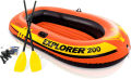 Intex Explorer 200 forb 2-Person Inflatable Boat Set with French Oars and Mini Air Pump. 