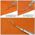 New NANLIY- 6Pc 1/2/4/6 Prong DIY Diamond Lacing titching Chiel et Leather Edge kiving DIY Craft Tool, Indutrial Grade White teel Leather Craft Kit - Rugged Durable (4mm). 