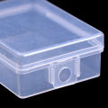 2pcs Transparent Chapter Box Hanging Box Mini Key Photo Boxes Home Storage Box. 