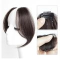 Simple Middle-part Bangs Hair Extensions Clip in the Front Side Bangs Synthetic Fringe Hairpiece French Middle Part Bangs. 