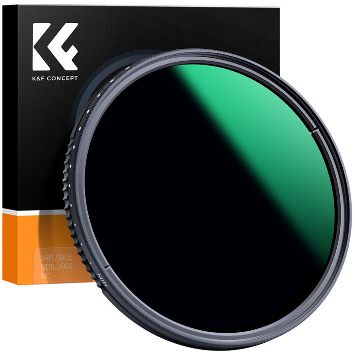 K F Concept 37mm-82mm Variable Neutral Density Lens Filter ND8-ND2000 (3-11stop) ND Lens Filter with 24-Layer Waterpoof Coatings