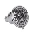 Shower Head High Pressure 3.24" Round Massaging Rain 3-Spray Overhead Showerhead With Adjustable Swivel Ball Joint Water-saving Self-Cleaning Jets For Low Water Flow & Pressure. 