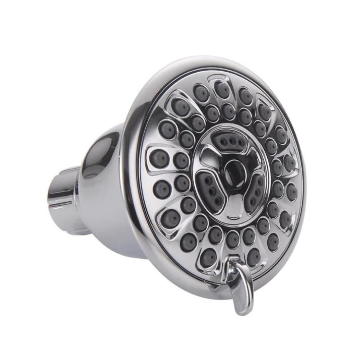 Shower Head High Pressure 3.24" Round Massaging Rain 3-Spray Overhead Showerhead With Adjustable Swivel Ball Joint Water-saving Self-Cleaning Jets For Low Water Flow & Pressure