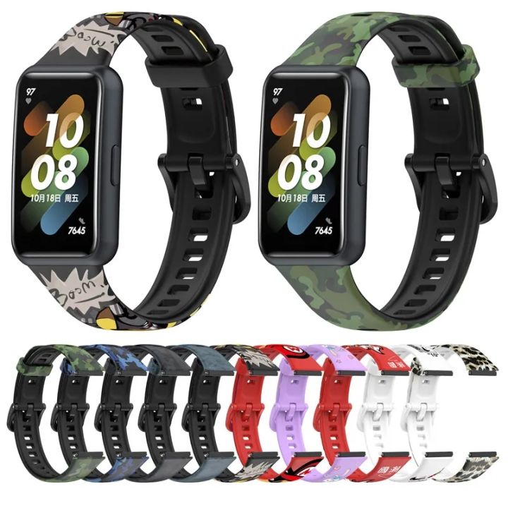 Huawei%20Band%207%20smart%20watch%20Strap%20Replacement%20Premium%20belt%20solid%20colour%20%20Sport%20Strap%20-%20Image%203