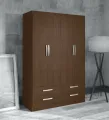RK MDF 4 Part Almirah or Wardrobe With 4 Drawers.