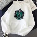 Draco Malfoy Printing Women Hoodie Fashion Cartoon Hoody Winter Cotton Student Loose Over Harajuku Sweatshirt Unisex Sweatshirts. 