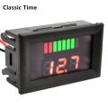 Car Charge Level Indicator DC 12V 24V 36V 48V 60V 72V Lithium Li-ION Capacity Meter Tester Display LED Tester Voltmeter.