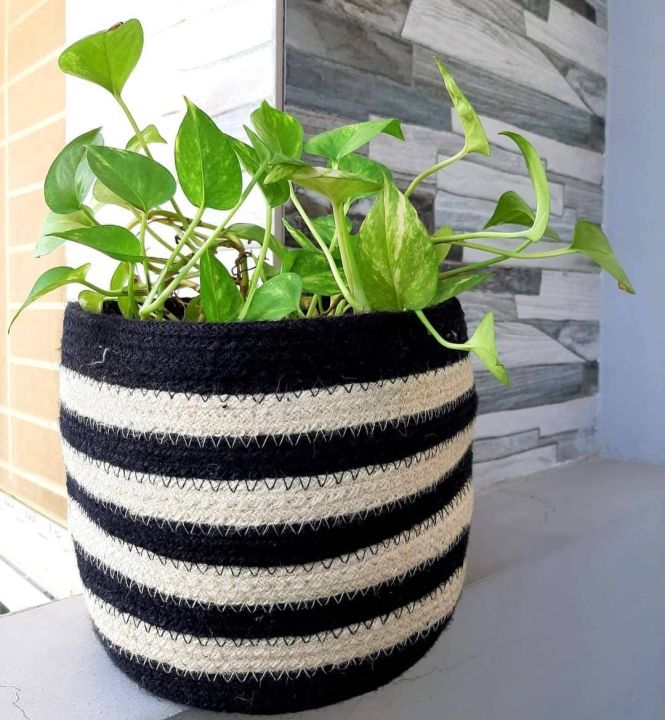 Jute%20Rope%20Plant%20Basket%20Modern%20Woven%20Basket%20for%208"%20Flower%20Pot%20Floor%20Indoor%20Planters,%208%E2%80%9D%20x%208%E2%80%9D%20Storage%20Organizer%20Basket%20Home%20Decor%20-%20Image%204