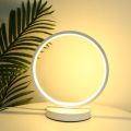 Minimalistic Mordern & Fashionable Circular Table 3d LED Lamp Bedside Study Bedroom Dimmable Decorative Night Lamp.