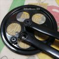 Bicycle Single Crankset- Cotter Pin less Bicycle Crankset (Black) - for Bicycle. 