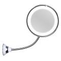 makeup mirror magnifying makeup mirror 360-degree rotation 10X magnification magnifying mirror gooseneck mirror LED light for vanity mirror beauty tool dressing table accessory cosmetic essential. 