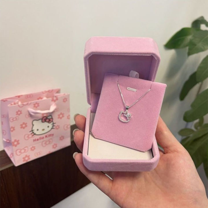 Hello%20Kitty%20Birthday%20Gift%20Kitty%20Necklace%20Female%20Sweet%20And%20Lovely%20Pendant%20Collarbone%20Chain%20For%20Girlfriends%20Walk%20Gift%20Hot%20Selling%20-%20Image%202