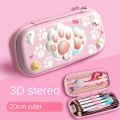 3D Girls Pencil Case Cute Stationery Box EVA Pencil Box Cartoon Animal Pen Case Children School Supplies Storage Box.