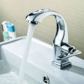 Popular deck mounted modern style simplecity design cold water wash basin faucet bathroom tap Basin Pillercock with single handle.