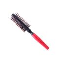 Professional Plastic Round Brush Comb Spiral Roller Curly Hair Combs Massager Hairbrush Dressing Salon Barber Comb Hairstyle red. 