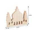 Newest Ramadan Decoration Wooden House Shape Eid Mubarak Decoration Mudlim Islam Home Party Table Decor Kareem Gift. 
