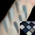 Black Smokey Eyeshadow Palette, 15 Colors ,Punk Style,Neutral Eye Make up, Shimmer Pearly Sequin Eyeshadow. 