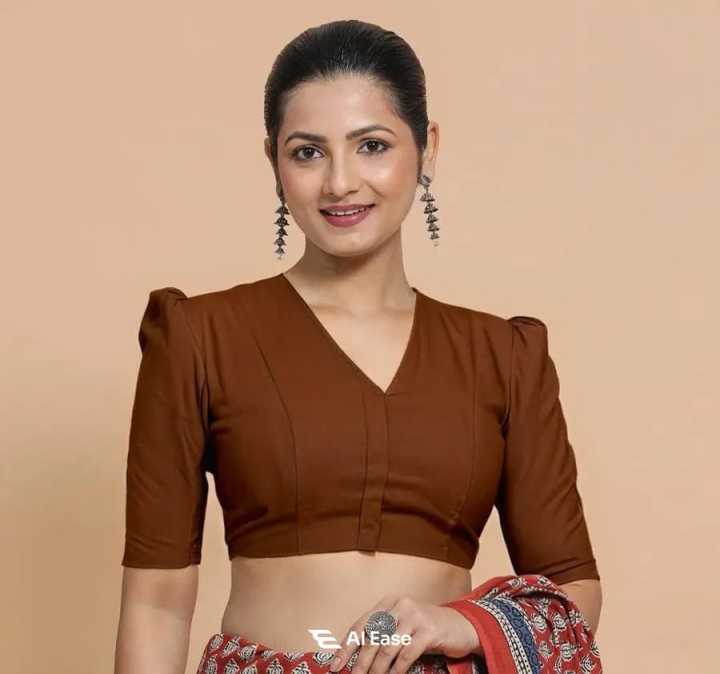Ladies'%20Simple%20Yet%20Stylish%20Cotton%20Saree%20Blouse%20Design%20-%20Image%204