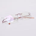 Rimless Light Purple Optical frame (blue cod optics ). 
