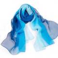 160*50cm Gradient Fashion Chiffon Scarf Women's Long Wraps and Shawls Lady Spring Autumn Scarves Bandana Hijab Stoles.