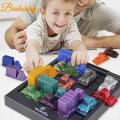 Rush Hour Traffic Jam Logic Game Children Car Set Logical Thinking Reasoning Board Game. 